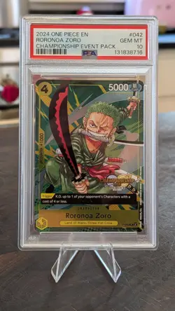 2024 ONE PIECE CHAMP 2024 EVENT PACK #042 RORONOA ZORO PSA 10 - Image 1