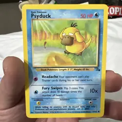 Psyduck 53/62 Pokemon TCG Card Fossil English NM- - Image 1