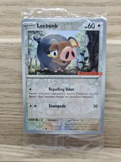 SEALED Lechonk 154/198 Gamestop PROMO Pokemon Card TCG Scarlet & Violet Set (51) - Image 1