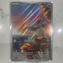 Pokemon Vullaby Full Art Holo 144/086 SV White Flare Basic 70 HP Rare Card - Image 1