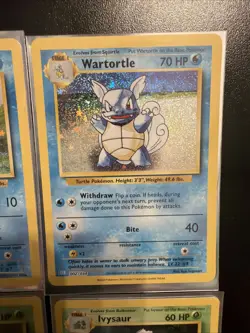 Holo Bulbasaur, Ivysaur, Squirtle, Wartortle Pokemon Trading Card Game Classic - Image 3