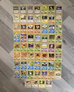 Vintage WOTC Pokemon Card Bundle Joblot Collection Base Set, Fossil, Jungle x 60 - Image 1