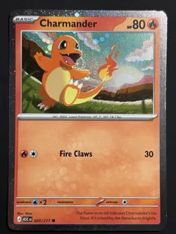 BURP SWIRL 🌀💫 Charmander 020/217 Cosmos Holo Ascended ASC Pokemon Card NM - Image 1
