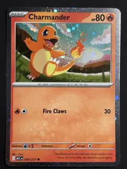 BURP SWIRL 🌀💫 Charmander 020/217 Cosmos Holo Ascended ASC Pokemon Card NM - Image 2