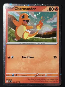 BURP SWIRL 🌀💫 Charmander 020/217 Cosmos Holo Ascended ASC Pokemon Card NM - Image 4