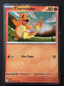 BURP SWIRL 🌀💫 Charmander 020/217 Cosmos Holo Ascended ASC Pokemon Card NM - Image 5