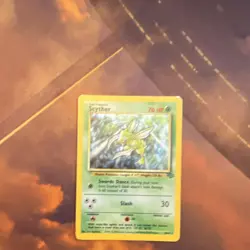 Pokemon TCG Scyther Jungle Holo Rare Unlimited Card 10/64 70HP Basic - Image 1