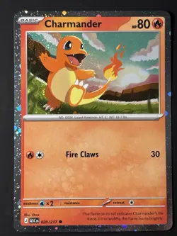 FART SWIRL 🌀💫 Charmander 020/217 Cosmos Holo Ascended ASC Pokemon Card NM - Image 2