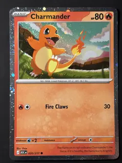 FART SWIRL 🌀💫 Charmander 020/217 Cosmos Holo Ascended ASC Pokemon Card NM - Image 4