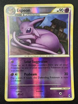 Espeon 4/95 Call of Legends Reverse Holo Rare Pokemon Card LP - Image 1