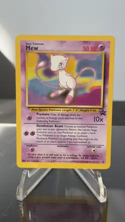 Mew Black Star Promo WOTC 2000 Pokemon Card Vintage LP MP Promo Movie - Image 1
