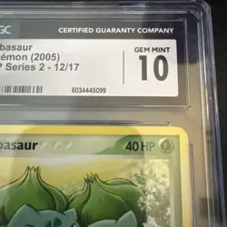 Bulbasaur 12/17 CGC 10 Gem Mint POP Series 2 Pokemon Promo Card 2005 - Image 3