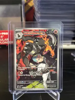 Pokemon TCG Team Rockets Houndoom Illustration Rare Card 191/182 Destined Rivals - Image 1