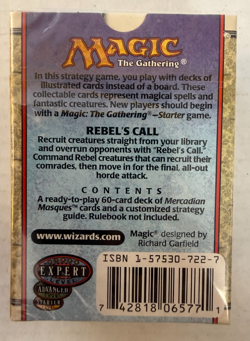 Magic The Gathering Mercadian Masques Rebel's Call Deck ~ SEALED MTG B - Image 2