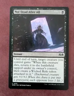 MTG WILDS OF ELDRAINE Common NOT DEAD AFTER ALL NM - Image 1