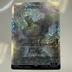 Leonardo, Cutting Edge (Showcase) (Fracture Foil) Teenage Mutant Ninja... - Image 2