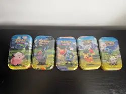 Pokemon Tcg Ascended Heroes Mini Tin Full Art Set (5) Sealed In Hand ✅👌🏻 - Image 1
