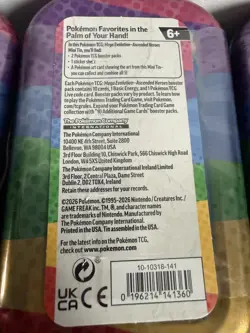 Pokemon Tcg Ascended Heroes Mini Tin Full Art Set (5) Sealed In Hand ✅👌🏻 - Image 5