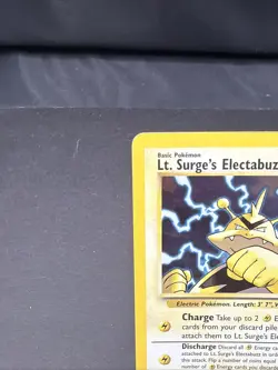 Pokemon TCG Lt. Surge's Electabuzz Gym Heroes 6/132 Nice Swirl - Image 5