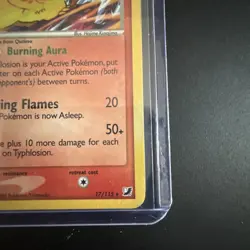 2005 Pokemon EX Unseen Forces Typhlosion Holo #17/115 - Image 5