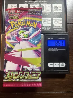 Heavy 8.51g Pokemon Sealed Mega Symphonia Japanese Booster Pack - Image 1