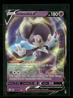 Indeedee V 039/072 Holo Rare V Shining Fates Pokemon Near Mint - Image 1