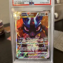 PSA 10 LUCARIO VSTAR SWSH291 BLACK STAR PROMO CROWN ZENITH ETB POKEMON 😍 - Image 4