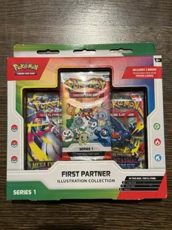 Pokemon TCG First Partner Illustration Collection Series 1 Box SEALED - Image 1