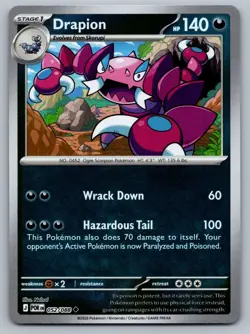 2026 Pokemon Perfect Order Drapion 052/088 Reverse Holo - Image 1