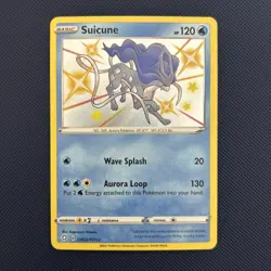 Pokemon TCG Suicune Shining Fates SV022/SV122 Holo Shiny Holo Rare - Image 1