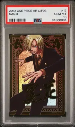 PSA 10 2012 One Piece AR Formation 03 Sanji KR #13 | POP 15 - Image 1
