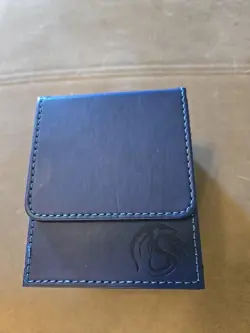 BCW Red Deck Case LX Gaming Card Leatherette Magic the Gathering MTG Storage Box - Image 1