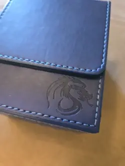 BCW Red Deck Case LX Gaming Card Leatherette Magic the Gathering MTG Storage Box - Image 2