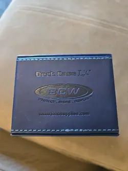 BCW Red Deck Case LX Gaming Card Leatherette Magic the Gathering MTG Storage Box - Image 3