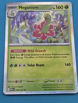 Meganium 010/132 Pokemon Card Pokemon TCG Holo NM - Image 1