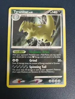 Pokemon Card Tyranitar 30/100 D&P Stormfront Non-Holo Rare - Image 1