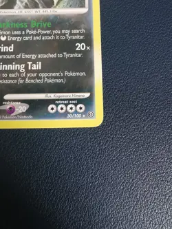 Pokemon Card Tyranitar 30/100 D&P Stormfront Non-Holo Rare - Image 5