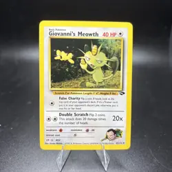 GIOVANNI’S MEOWTH - Gym Challenge - 43/132 - Uncommon - Pokemon Card - NM -j - Image 1