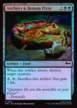 Anchovy & Banana Pizza - Foil - MTG Cards Shop - Image 1