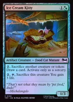 Ice Cream Kitty - Foil - MTG Cards Shop - Image 1