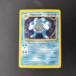 Pokemon Card Base Set Holo Poliwrath 13/102 WOTC - Image 1
