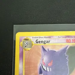 Gengar 20/62 Fossil Non Holo Rare Pokemon Card WOTC LP - Image 2