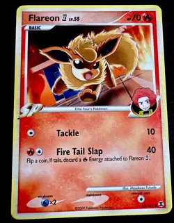 Flareon LV.55 60/111 LP Pokemon TCG - Rising Rivals Card Light Play - Image 1