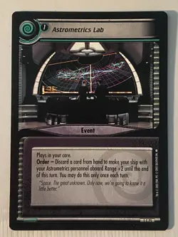 Star Trek CCG 2E ASTROMETRICS LAB Rare Card NEVER PLAYED - Image 1