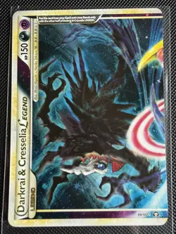 Darkrai & Cresselia Legend 99/102 (Top) NM HGSS Triumphant Holo RarePokemon Card - Image 2