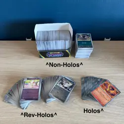 Approx 800 Phantasmal Flames Pokemon TCG Bulk Cards Common/Holos/Rev holo Bundle - Image 1