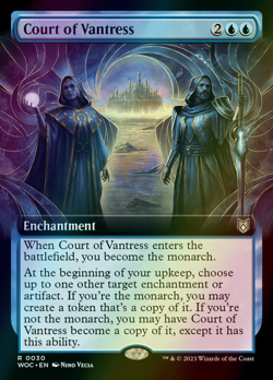 MTG Court of Vantress Extended Art Foil ** Wilds of Eldraine Commander ** En - Image 1