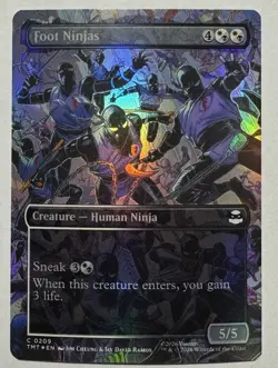 Foot Ninjas (Borderless) #209 *FOIL* TMNT MTG - Image 1