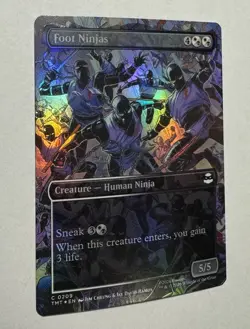 Foot Ninjas (Borderless) #209 *FOIL* TMNT MTG - Image 2