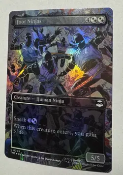 Foot Ninjas (Borderless) #209 *FOIL* TMNT MTG - Image 3